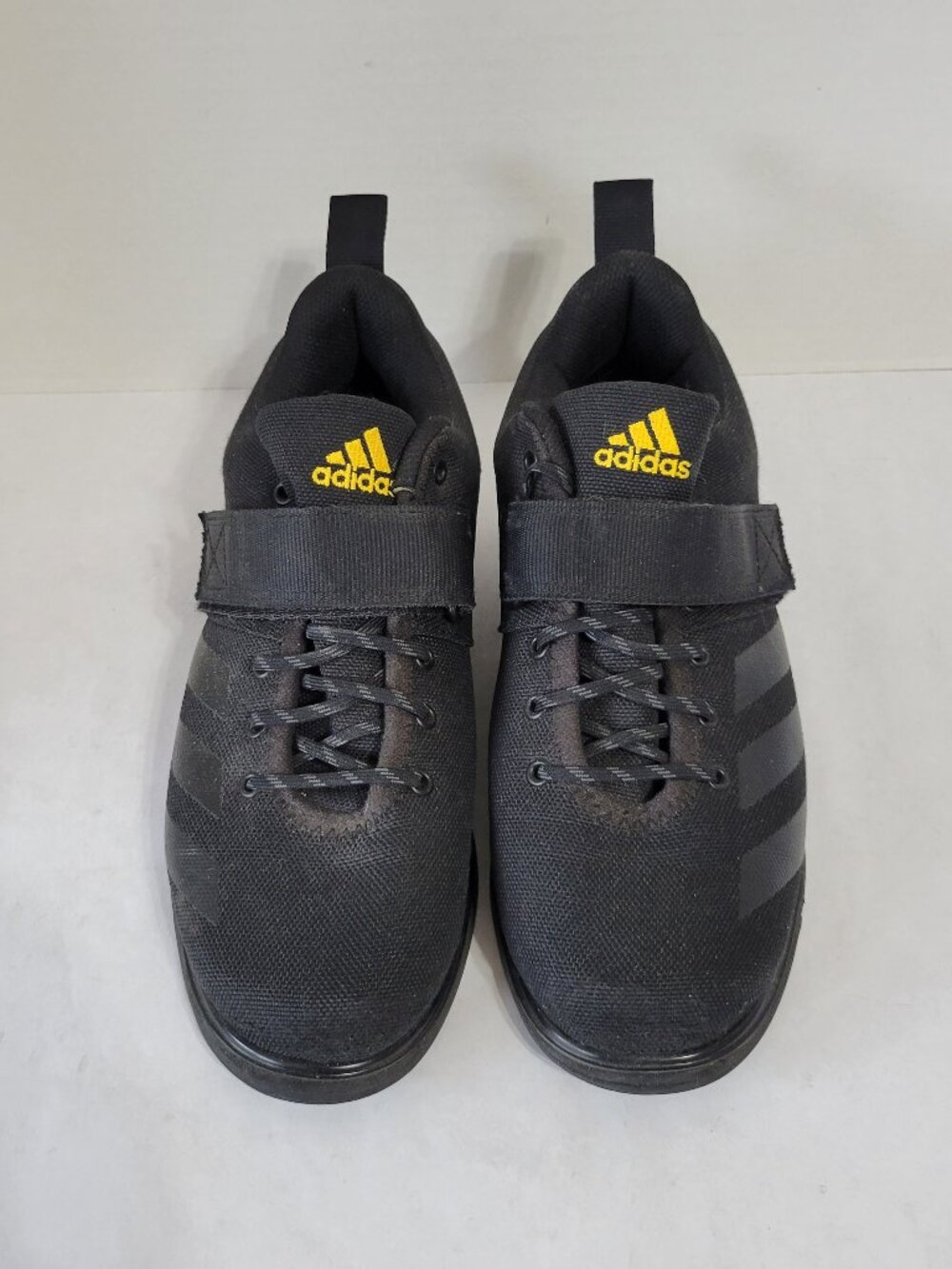 Adidas Powerlift 4 Core Black Solar Gold Mens Size 7.5 Weightlifting Shoes